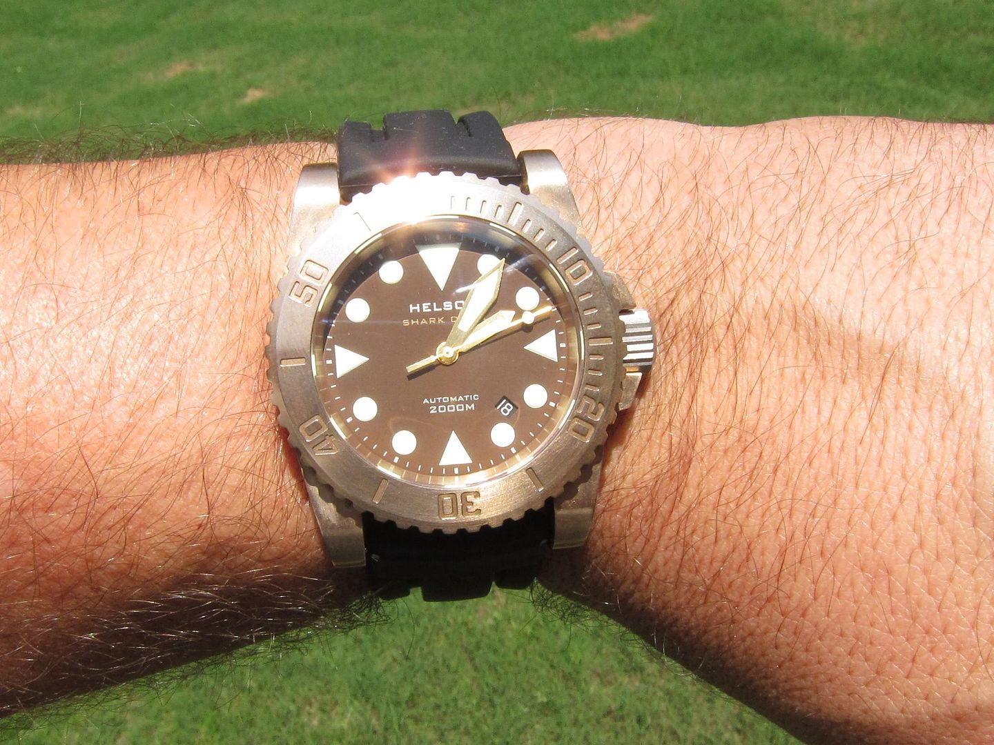 My Bronze Diver saltwater diving RAPID Patina pictures!! WATCH TALK